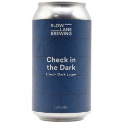 Slow Lane Brewing Check In The Dark Czech Dark Lager 375mL - The Hamilton Beer & Wine Co