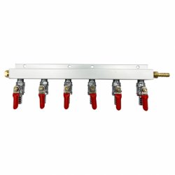 DISTRIBUIDOR  MANIFOLD CO2 6 VIAS - Insumos Cerveceros de Occidente
