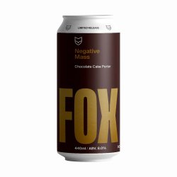 Fox Friday Craft Brewery - Negative Mass Chocolate Cake Porter - The Beer Barrel