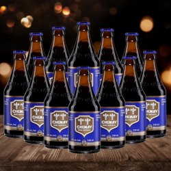 Chimay Blue Belgian Trappist Strong Dark Ale 330ml Bottles - 9% ABV (12 Pack) - Beerhunter