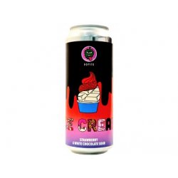 Hopito - 19°Ice Cream - Strawberry & White Chocolate  0,5l can 6,6% alc. - Beer Butik