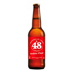 Bière artisanale Ambrée, Bière d'hiver, La 48, Brasserie de Lozère, 5° - Maison Lauze