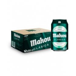 Cerveza Mahou Clasica Lata 33 Cl. Pack 12 Unds - Lupaonline