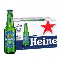 Heineken 0.0% Alcohol Free Lager Beer 24 x 330ml Bottles - Liquor Library