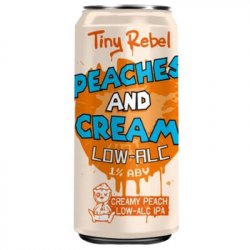 Tiny Rebel Peaches & Cream Low Alcohol - ND John Wine Merchants