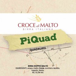 Croce di Malto Piquad Bott.33cl. - Partenocraft