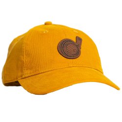 Jackie O’s Yellow Corduroy Leather Barrel Hat - Jackie O’s Brewery