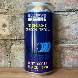 Elusive Midnight Oregon Trail Black IPA 5.8% (440ml) - Caps and Taps