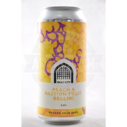 Vault City Peach & Passion Fruit Bellini lattina 44cl - AbeerVinum