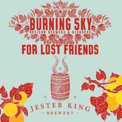 Burning Sky  Jester King - 6% Oak Aged Mixed Fermentation Saison with Apricots - 750ml Bottle - The Triangle