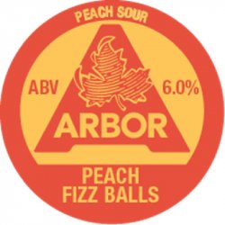 ARBOR ALES Peach Fizz Balls (E-KEG SANKEY) 6.0% - Beer Paradise