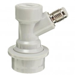 Disconnect Threaded Ball Lock - Grey - BrewCraft