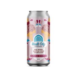 Vault City Brewing Red Berry Waffle Cone Shortcake Triple Scoop