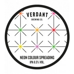 Verdant Brewing Co Neon Colour Spreading