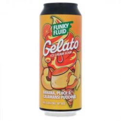 Funky Fluid Gelato: Banana Peach & Calamansi Pudding