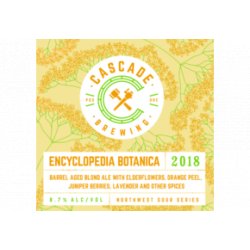 Cascade Brewing Encyclopedia Botanica '18 12x50CL - Van Bieren