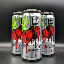 One Drop Locked On Imperial Belgian Cherry Sour Can 4pk - Saccharomyces Beer Cafe