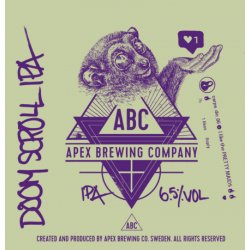 Apex Brewing Company Doom Scroll IPA