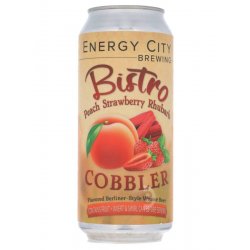 Energy City Brewing Bistro Peach Strawberry Rhubarb Cobbler