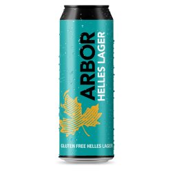 Arbor HELLES LAGER GF 568ml Can - Kay Gee’s Off Licence