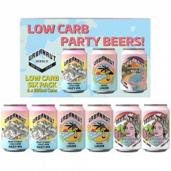 Urbanaut. LOW CARB Mixed Six Pack - 6 x 330ml Cans - Urbanaut Brewing