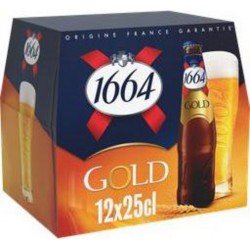 1664 GOLD 12x25cl (pack de 12) - Selfdrinks