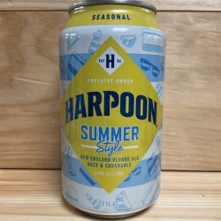 Harpoon Summer New England Blonde Ale (5% ABV) 355ml can - Kay Gee’s Off Licence