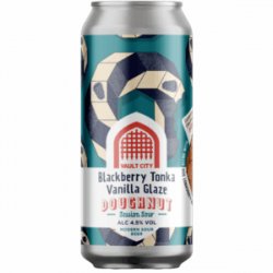 Vault City Brewing Blackberry Tonka Vanilla Glaze Doughnut
