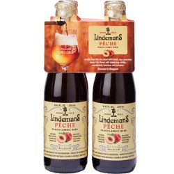 Brouwerij Lindemans Pêche Lambic 4 pack 9 oz. Bottle - Petite Cellars