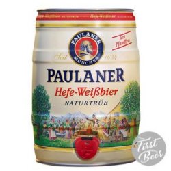 Bia Paulaner Hefe Weissbier 5.5% – Bom 5 Lit - First Beer – Bia Nhập Khẩu Giá Sỉ