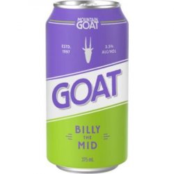 Mountain Goat Beer Billy the Mid Mountain Goat Beer Billy the Mid