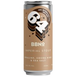 BBNo 64 Imperial Stout Quad Mash Praline, Cocoa Nibs & Sea Salt (10th Birthday Edition) 250ml (9%) - Indiebeer