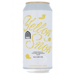 Vault City Brewing Yellow Snow, Lemon Drizzle Coconut Meringue Sour