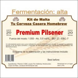 Kit en grano PREMIUM PILSENER F.A. - Tu Cerveza Casera Homebrew