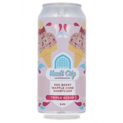 Vault City Brewing Red Berry Waffle Cone Shortcake Triple Scoop