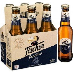 Fischer BiÃre blonde 25 cl 6%vol. (pack de 6) - Selfdrinks