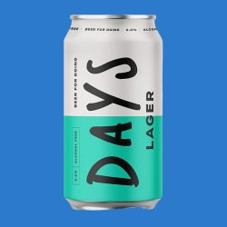 Days Brewing Alcohol Free Lager Can (0.0% ABV) - Wise Bartender