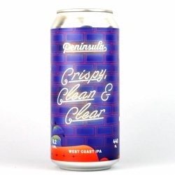 Península Crispy, Clean & Clear 6,2% 44cl - La Domadora y el León