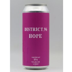 District 96 Beer Factory - Hope - DeBierliefhebber