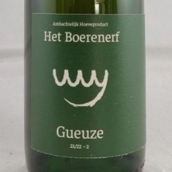 Boerenerf Eylenbosch Gueuze: Blend 2 • 375ml - Gedeelde Vreugde