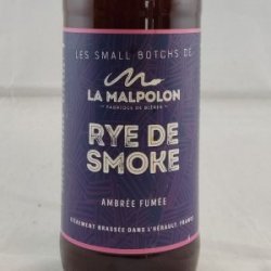 Brasserie La Malpolon RYE DE SMOKE    THTBBE 0223 - Gedeelde Vreugde