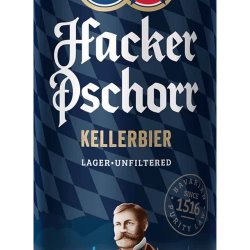 Hacker Pschorr Kellerbier 50cl CAN (abv. 5.5%) Best Before 25.08.2024 - Kay Gee’s Off Licence