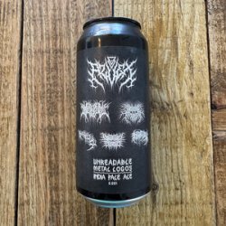 Azvex Brewing Company Unreadable Metal Logos