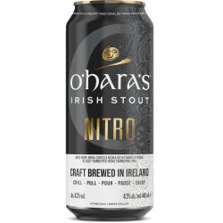 O'Hara's Nitro Irish Stout (abv 4.3%) 44cl can Best Before 28.07.2024 - Kay Gee’s Off Licence