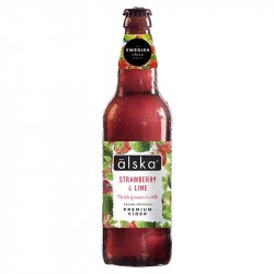 Alska Strawberry and Lime 500ml Cider Bottles - Inn Express
