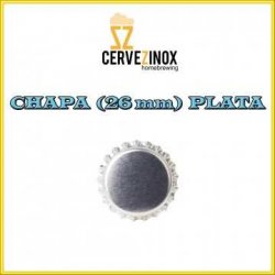 Chapa (26 mm) Plata - Cervezinox