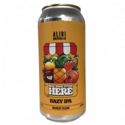 Alibi Brewing Buy Your Fruit Here Hazy IPA 440ml - The Beer Cellar