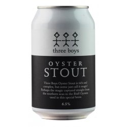 Three Boys Oyster Stout 330ml - The Beer Cellar