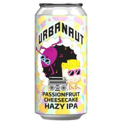 Urbanaut Passionfruit Cheesecake Hazy IPA 440ml - The Beer Cellar