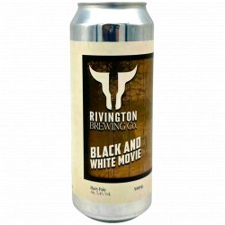 Rivington Brewing Co - Black And White Movie - Left Field Beer